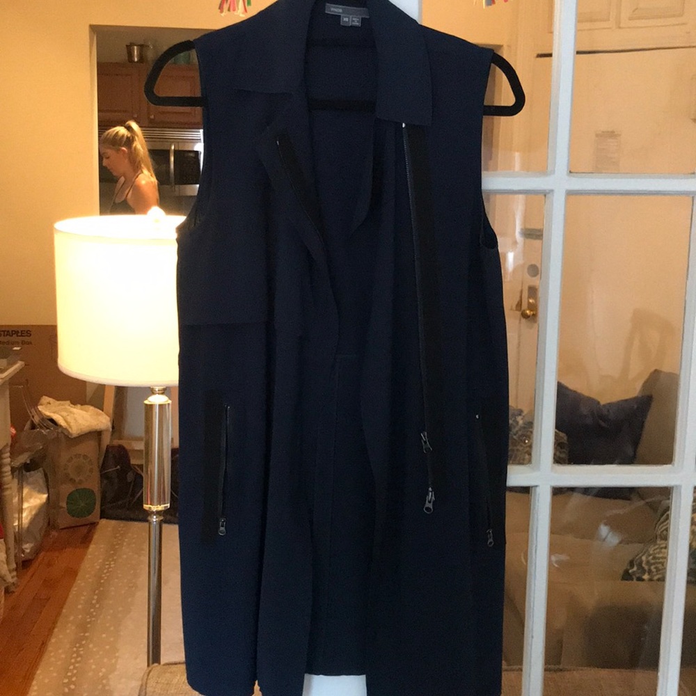 Navy blue vest